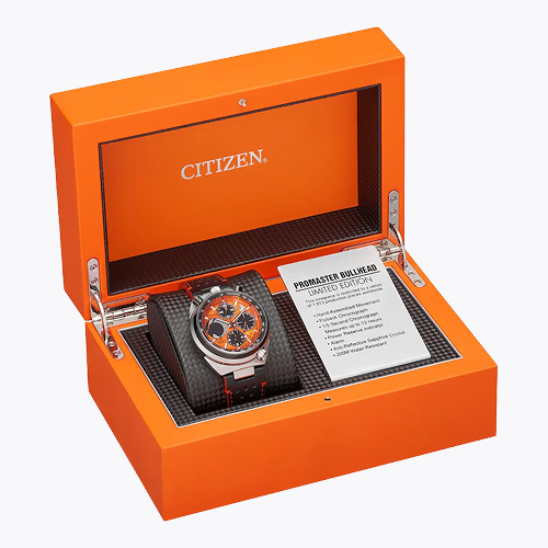Citizen Promaster Eco-Drive Bullhead Men's Orange Dial Strap Limited Edition Watch
