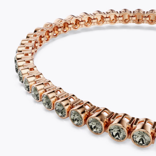 Swarovski Imber Emily Rose Gold Tone & Grey Crystal Tennis Bracelet