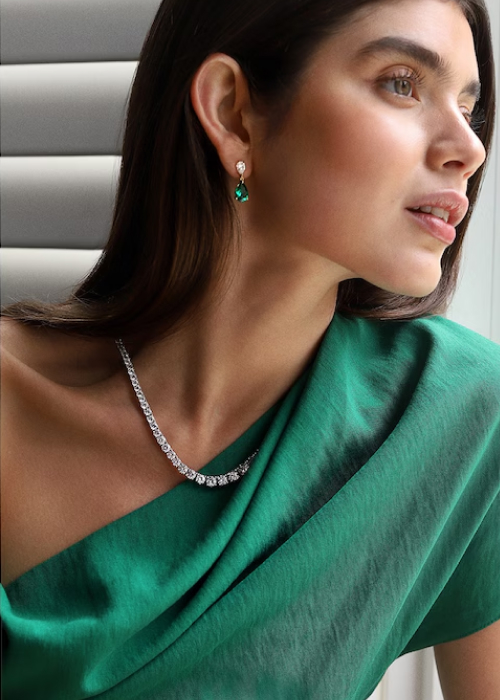 CARAT* LONDON Sterling Silver Brilliant Round Necklace