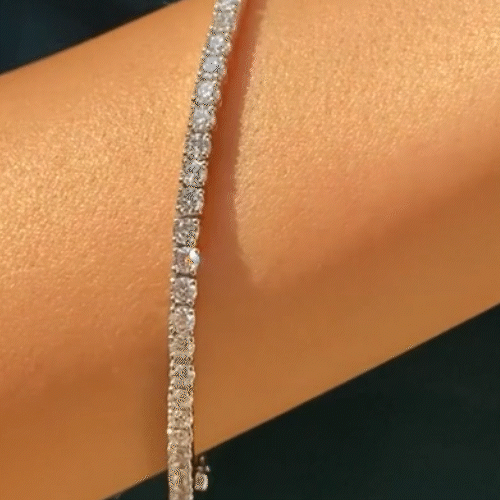 CARAT* LONDON Vianne Gold Plated Cubic Zirconia Tennis Bracelet