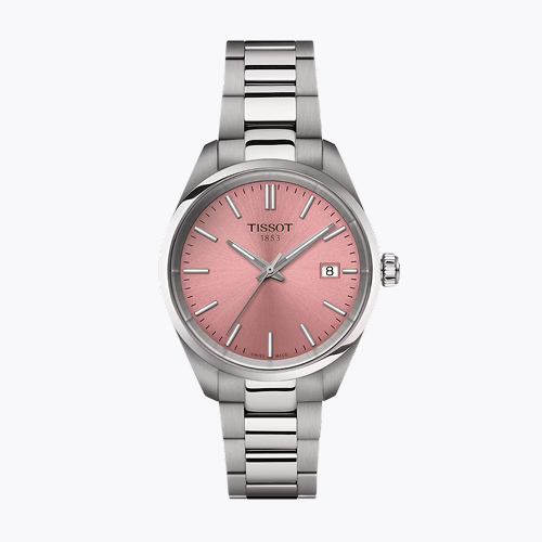 Tissot PR 100 Quartz 34mm Women's Pink Dial & Stainless Steel Watch