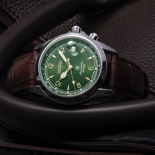 Seiko Prospex Alpinist SPB121J1 Brown Leather Strap Watch