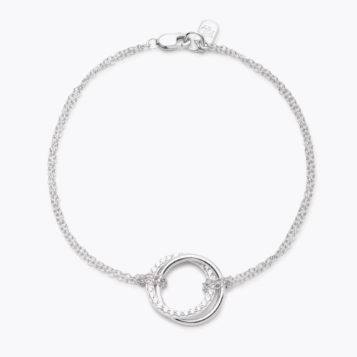 Lauren Ralph Lauren Sterling Silver Pavé Criss Cross Bracelet