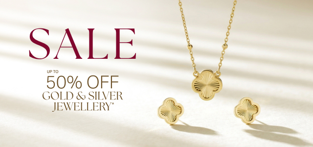 SALE UP TO 50% OFF GOLD & SILVER JEWELLERY