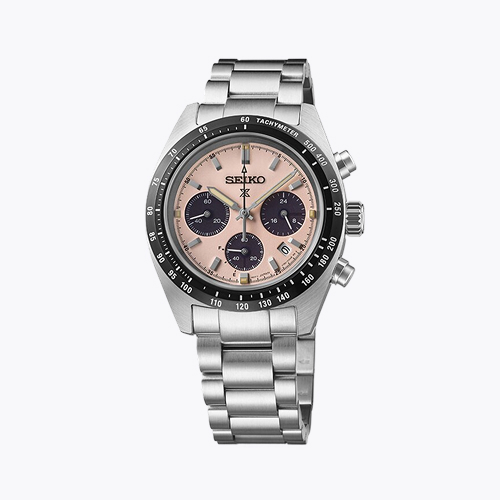 Seiko Prospex Speedtimer ‘Youngtimer’ 39mm Pale Pink Stainless Steel Watch