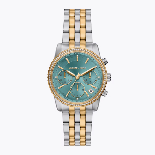 Michael Kors Bryant Women's Chronograph 35mm Two Tone Watch