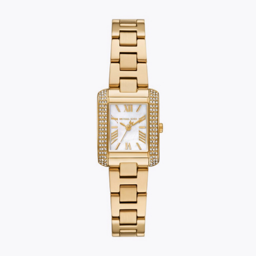 Michael Kors Women's Emery Three Hand Gold Tone Stainless Steel Watch