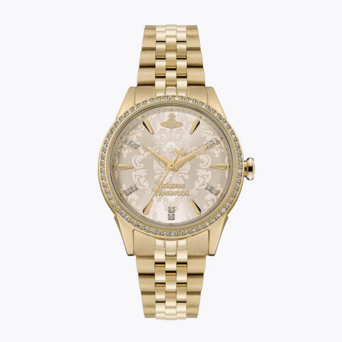 Vivienne Westwood Little Wallace Women's Champagne Gold Tone Bracelet Watch