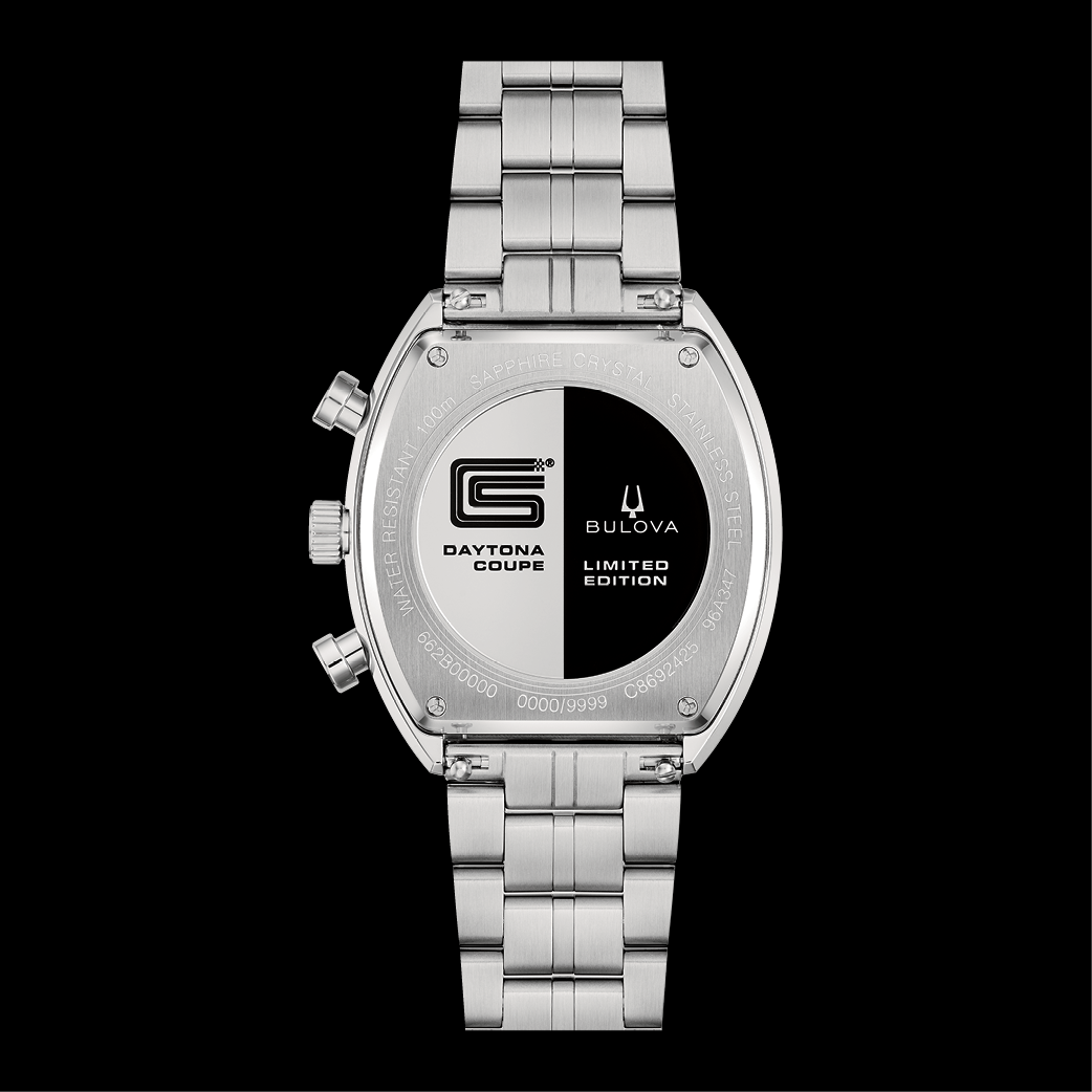 Bulova Men's Shelby Racer Silver Tone Dial & Split Finish Stainless Steel Limited Edition Watch