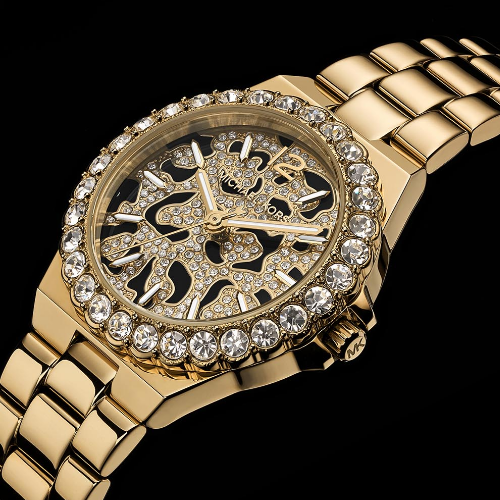Michael Kors Lennox Ladies' Cheetah & Gold Tone Stainless Steel Bracelet Watch