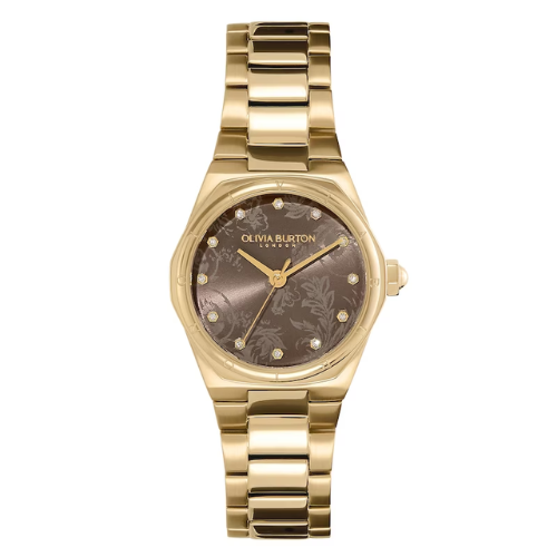 Olivia Burton Mini Hexa Ladies' Gold-Tone Bracelet Watch