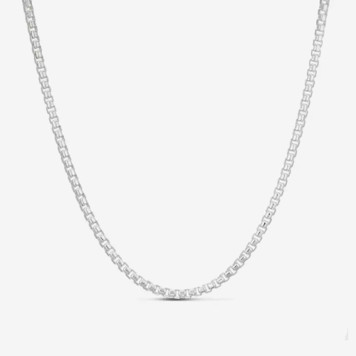 Sterling Silver 22 Box Chain Necklace