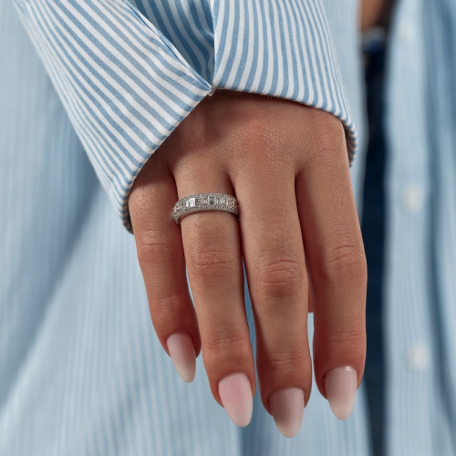 Vera Wang Platinum 1ct Diamond Band