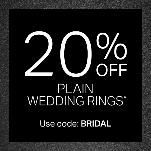 20% OFF PLAIN WEDDING RINGS
