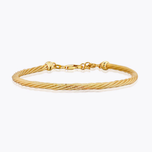 9ct Yellow Gold Adjustable 7.5