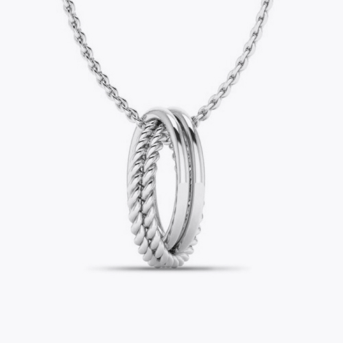 KLEORA Pure Modern Electrum™ Rope & Polished Circle Pendant KLEORA Pure Modern Electrum™ Rope & Polished Circle Pendant