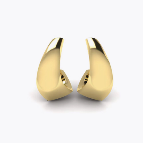 KLEORA ODYSSEY Modern Electrum™ Curved Earrings KLEORA ODYSSEY Modern Electrum™ Curved Earrings