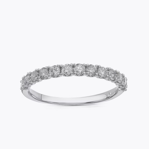 18ct White Gold Round Cut Eternity 0.50ct Diamond Ring