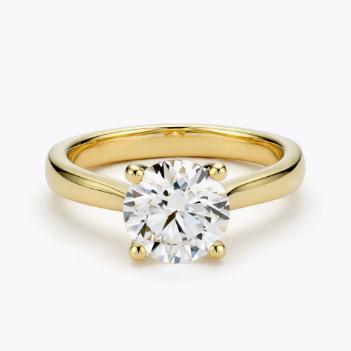 9ct Yellow Gold 2ct Lab Grown Diamond Solitaire Ring