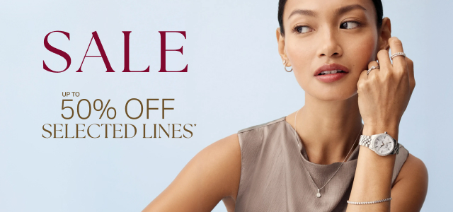 UP TO 50% OFF SELECTED LINES*