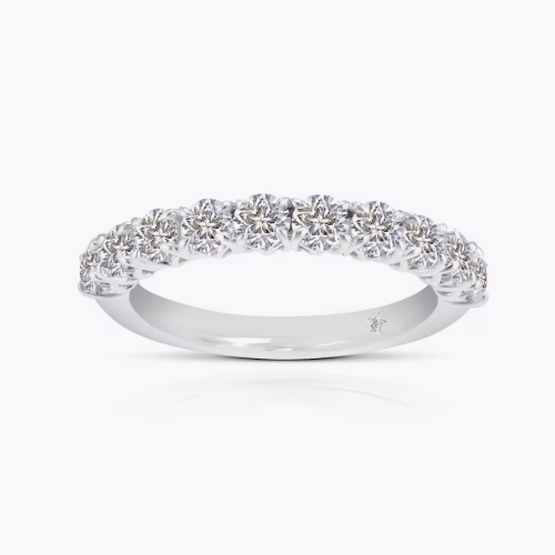 Leonardo Da Vinci Cut Platinum 1ct Diamond Eternity Ring