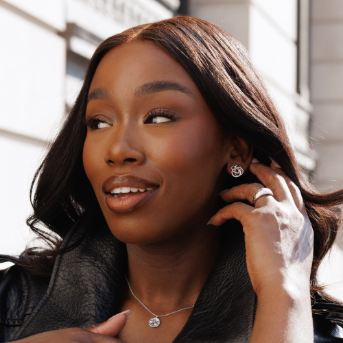 KLEORA Pure Modern Electrum™ Rope & Polished Twist Knot Stud Earrings