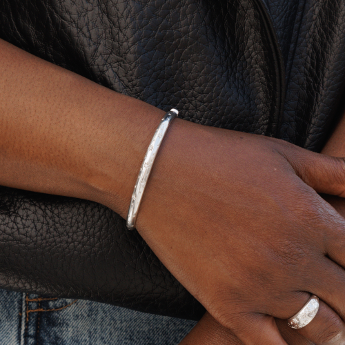 KLEORA Pure Modern Electrum™ Diamond Star Burst Bangle