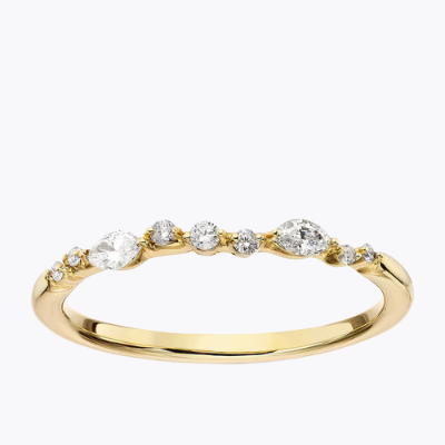 9ct Yellow Gold Eternity 0.12ct Diamond Ring