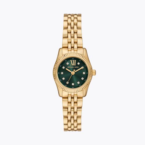 Michael Kors Lexington Women's Green Dial & Gold Tone Bracelet Watch