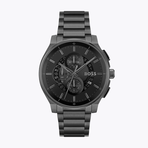 BOSS Peak Men's Chronograph Black IP Stainless Steel Watch