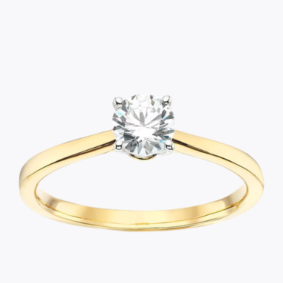 The Diamond Story 18ct Yellow Gold 0.50ct Diamond Solitaire Ring