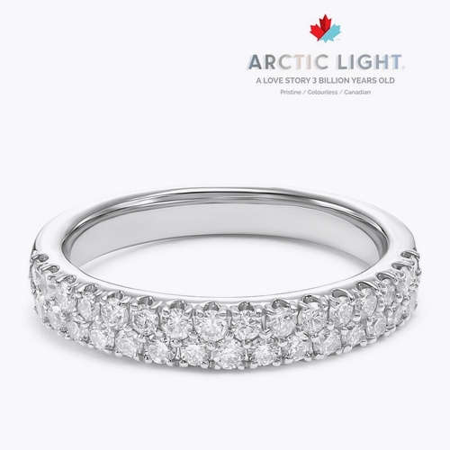 Arctic Light Platinum Two Row Eternity 0.50ct Diamond Ring