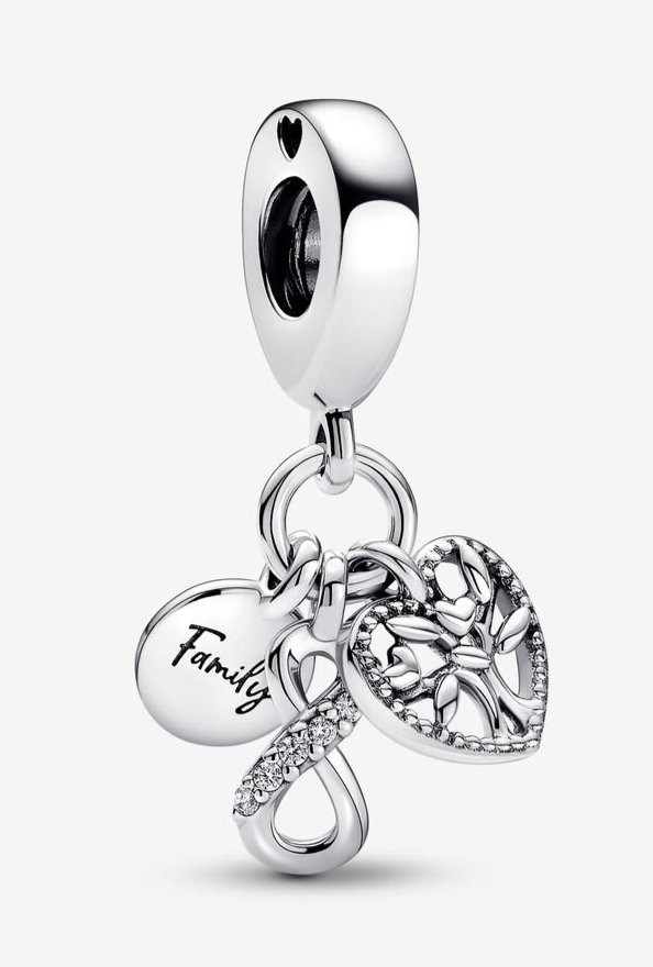 Family Infinity Triple Dangle Charm
