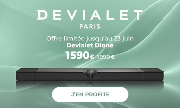Devialet Dione. Barre de son. 1590€ au lieu de 1990€. J'en profite. 