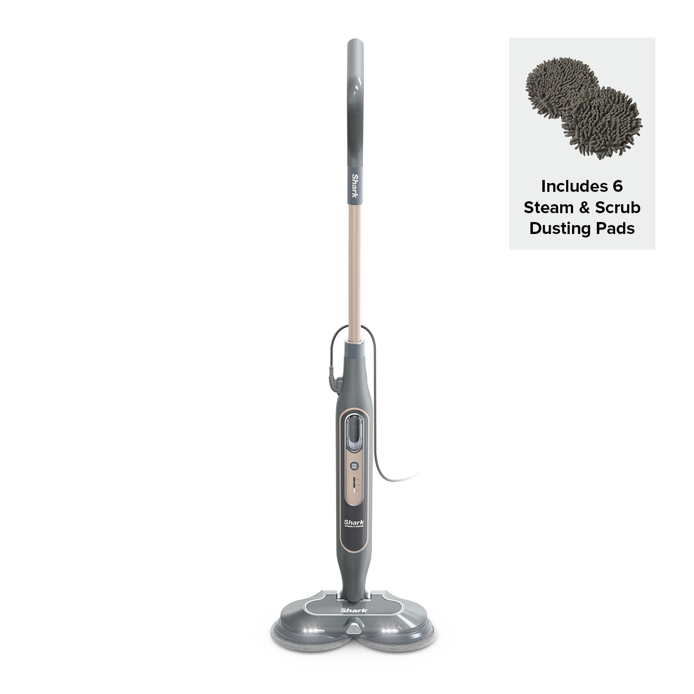 Shark Deluxe Black Steam & Scrub Automatic Steam Mop with Steam Blaster S8201UKDB