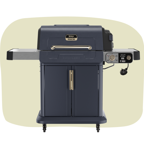 Ninja FlexFlame Gas BBQ & Outdoor Cooking System - Blue & Gold