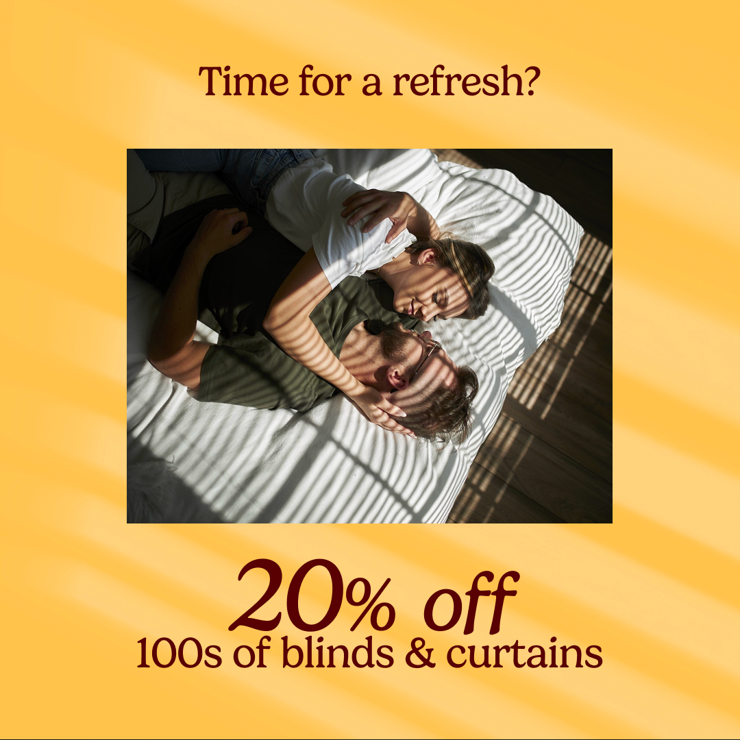 20% off hundreds of blinds & curtains
