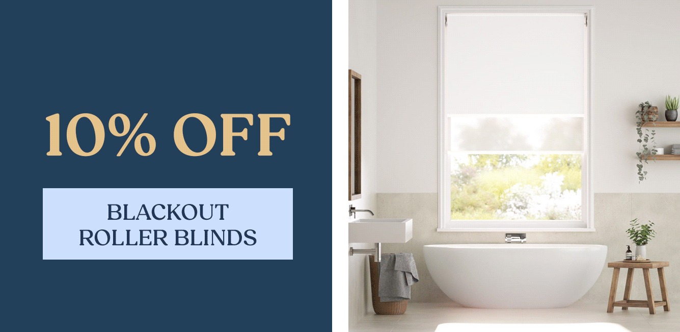 10% Off Blackout Roller Blinds
