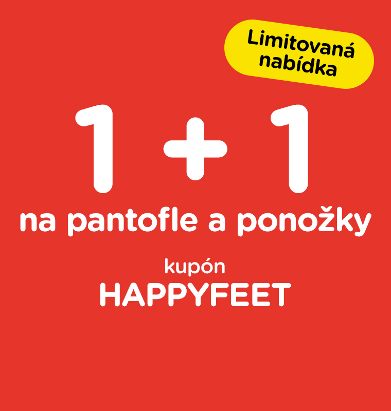  1 + 1 na pantofle a ponožky