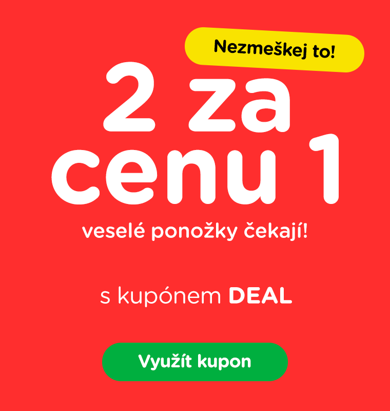 2 za cenu 1 – veselé ponožky čekají!