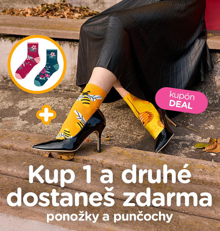  Kup 1 a druhé dostaneš zdarma – ponožky a punčochy