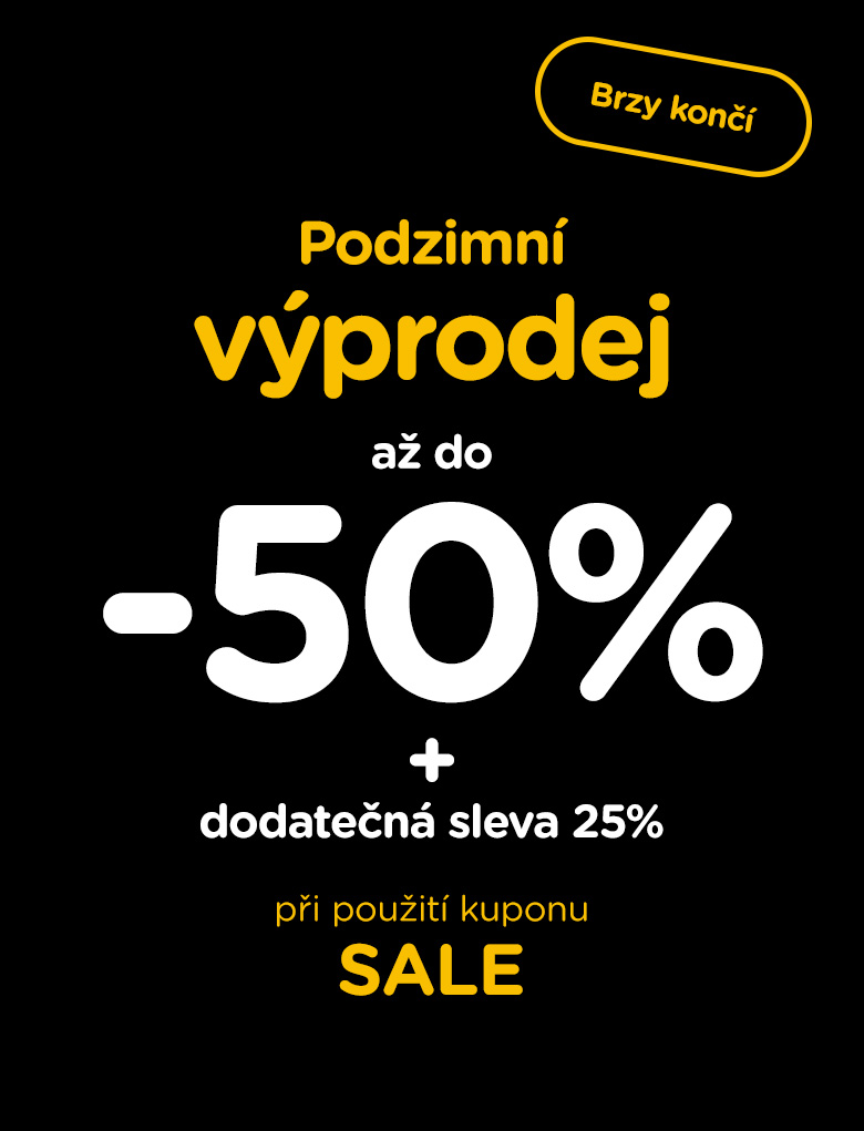  Podzimní výprodej až do 50 %