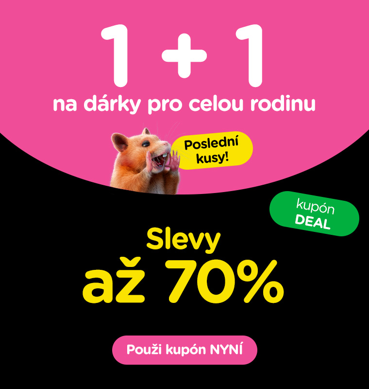  1 + 1 na dárky pro celou rodinu