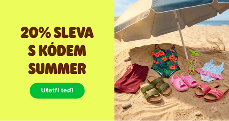  20% sleva s kódem SUMMER