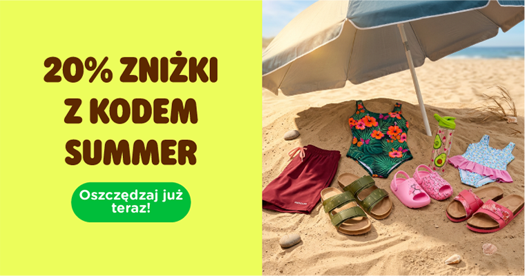  20% ZNIŻKI z kodem SUMMER
