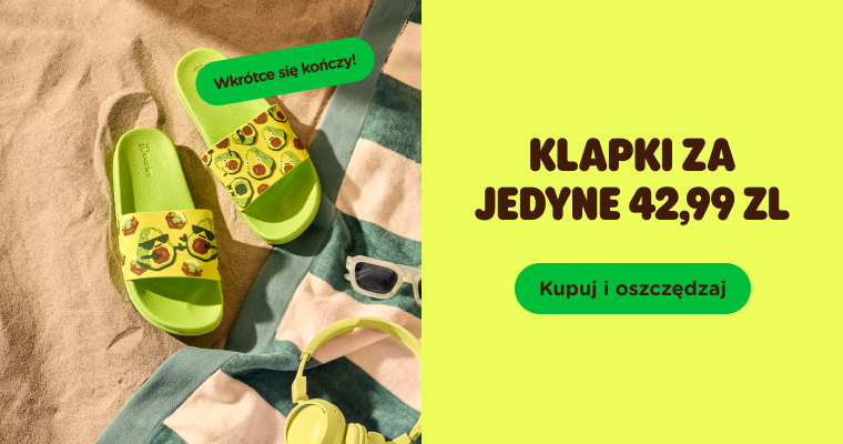  Klapki za jedyne 42,99 zł