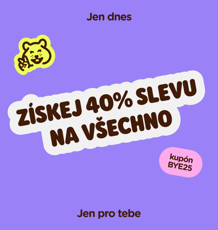  Získej 40% slevu na všechno