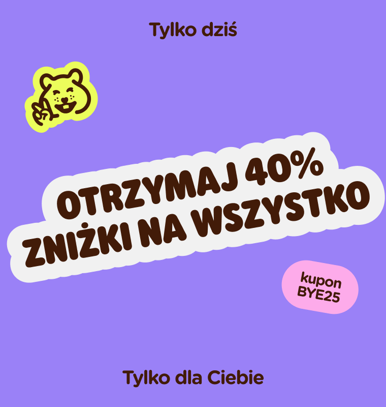  Otrzymaj 40% zniżki na wszystko
