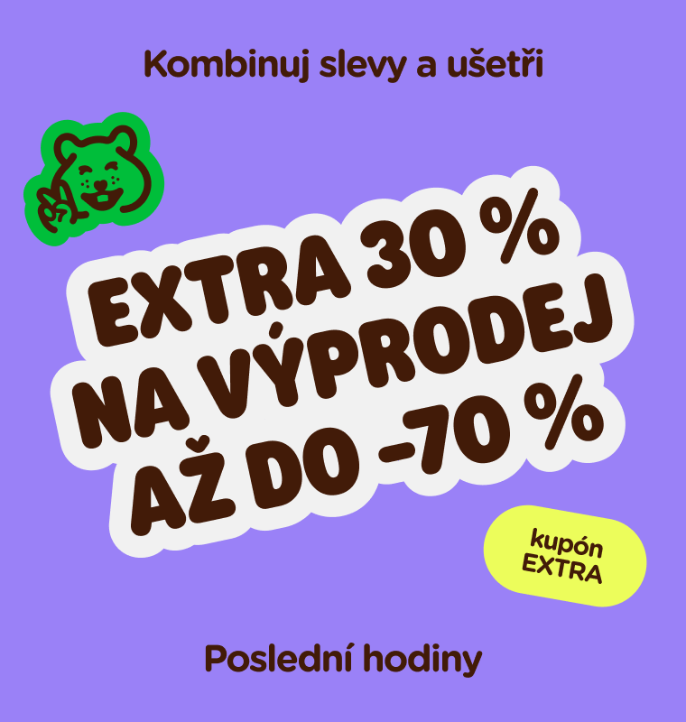 Extra 30 % na výprodej až do -70 %