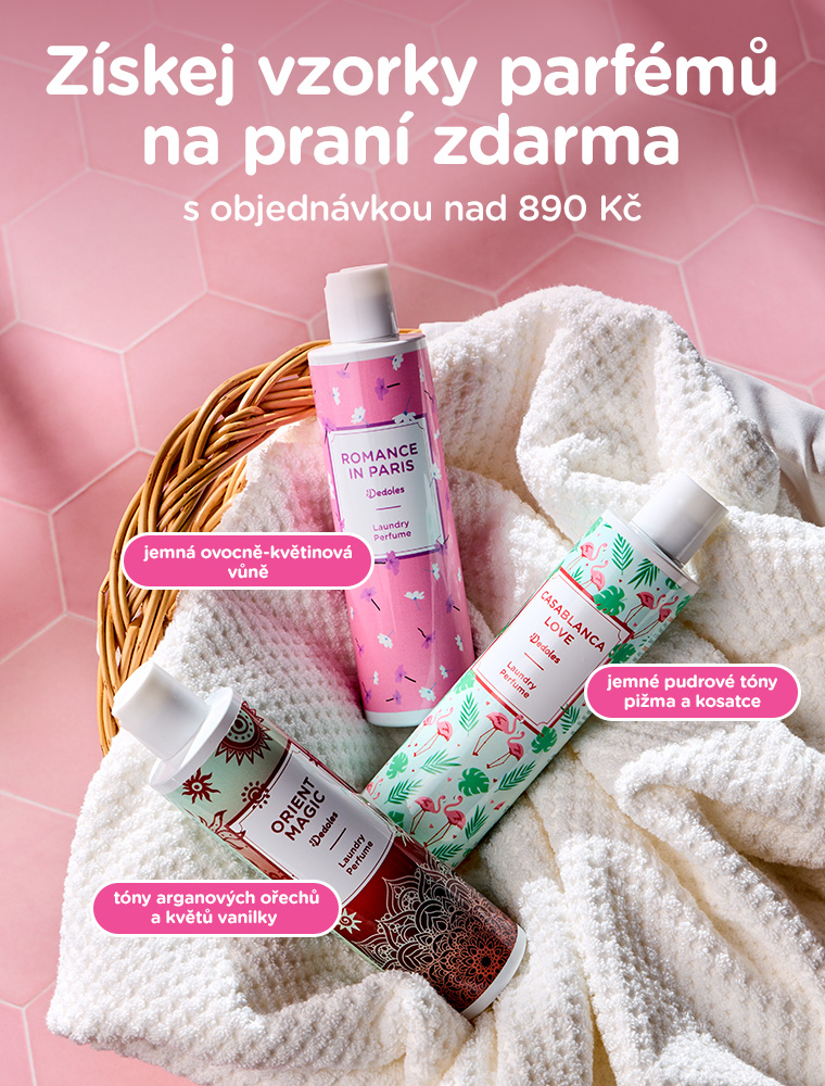 Získej vzorky parfémů na praní zdarma s objednávkou nad 890 Kč